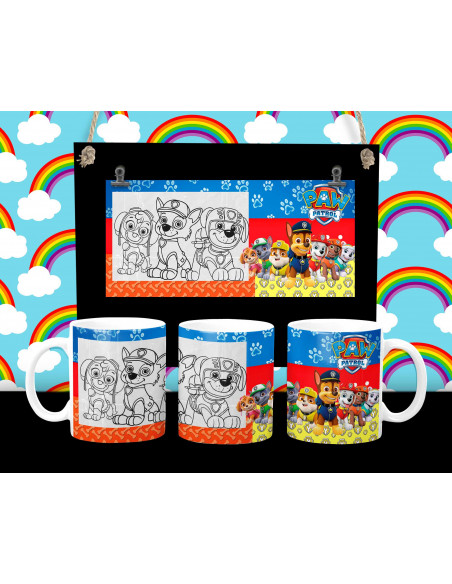 PLANTILLAS PARA TAZAS INFANTILES PINTAR COLOREAR