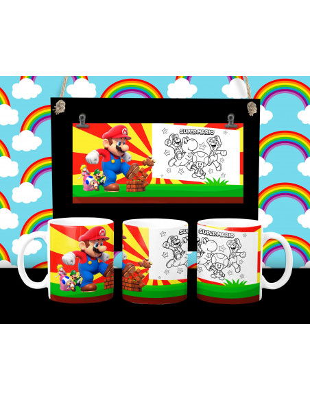 PLANTILLAS PARA TAZAS INFANTILES PINTAR COLOREAR