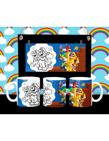 PLANTILLAS PARA TAZAS INFANTILES PINTAR COLOREAR