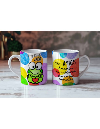 Taza día del amigo frases pack 3