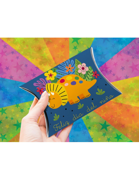 KIT IMPRMIBLE DE 12 MODELOS DE CAJITAS ALMOHADA DIA DEL NIÑO