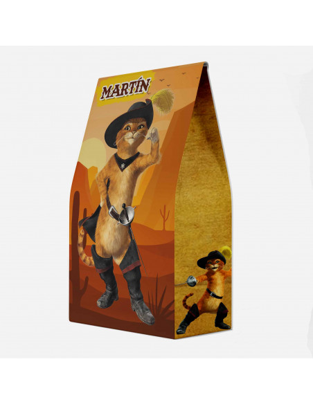 Bolsitas Imprimible - Gato con botas