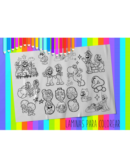 LAMINAS PARA COLOREAR PACK 5