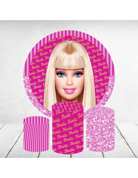 Decoración mesa Barbie