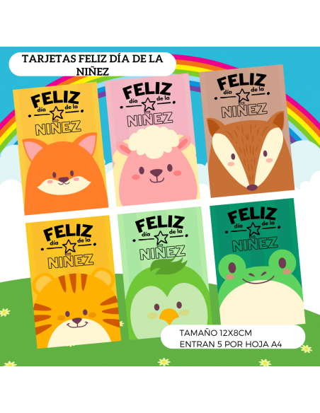 TARJETAS FELIZ DIA DE LA NIÑEZ