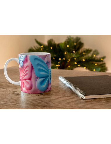 Taza 3D Mariposas