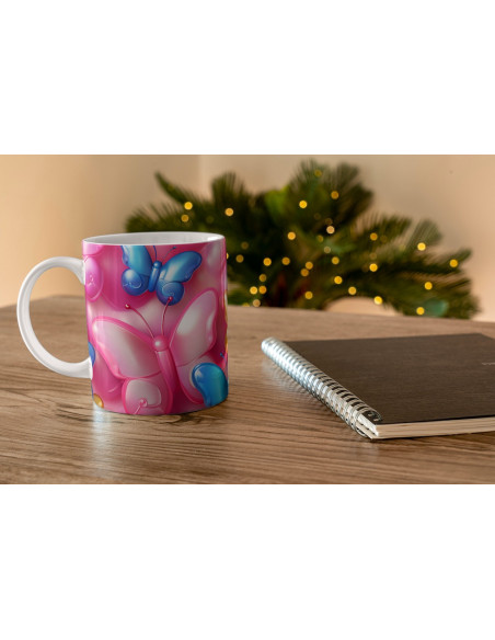 Taza 3D Mariposas