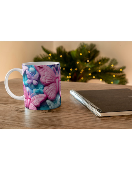 Taza 3D Mariposas