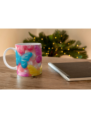 Taza 3D Mariposas