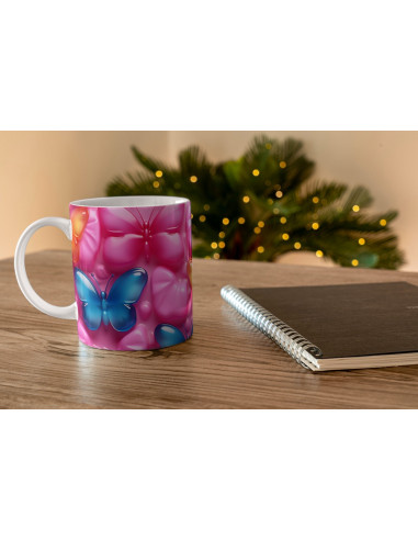 Taza 3D Mariposas
