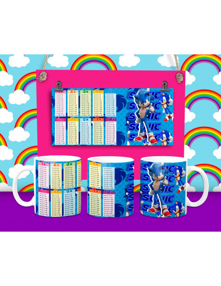 Taza Tabla y Abecedario - 16 motivos