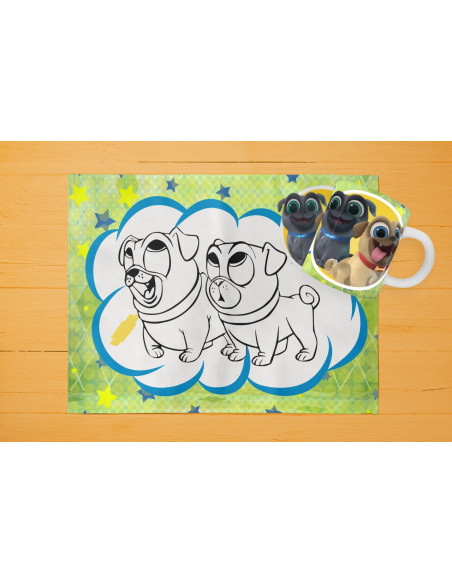 42 DISEÑOS DE INDIVIDUALES+ TAZA PARA PINTAR/COLOREAR