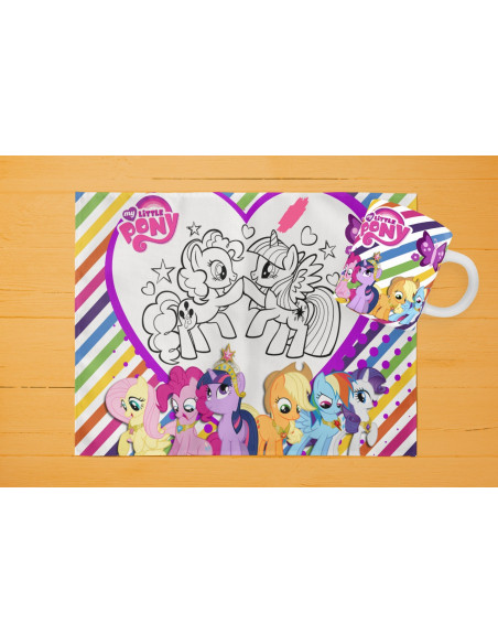 42 DISEÑOS DE INDIVIDUALES+ TAZA PARA PINTAR/COLOREAR