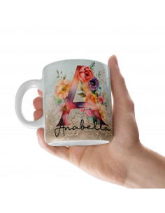 Tazas iniciales flores...