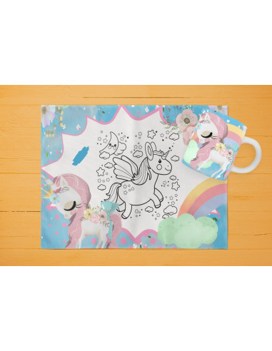 42 DISEÑOS DE INDIVIDUALES+ TAZA PARA...