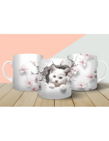 Tazas gatitos 3d