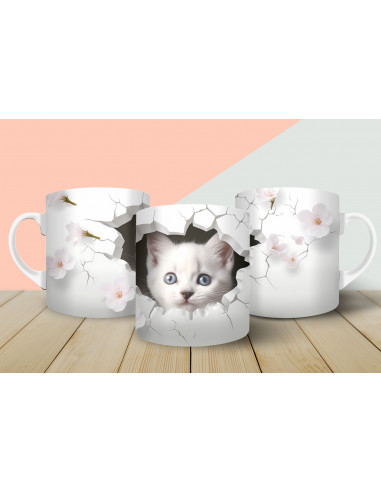 Tazas gatitos 3d