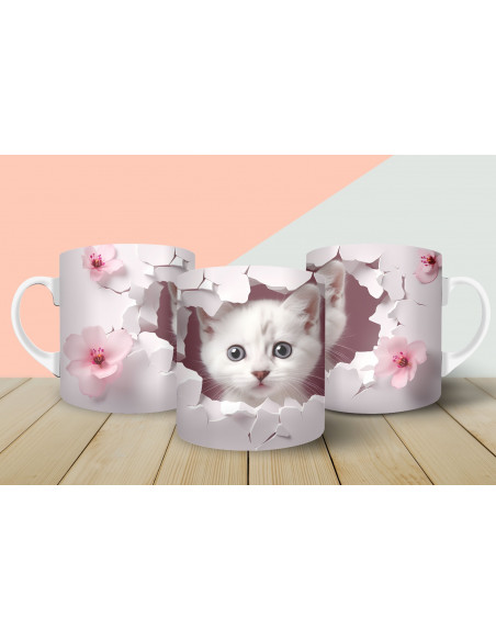 Tazas gatitos 3d