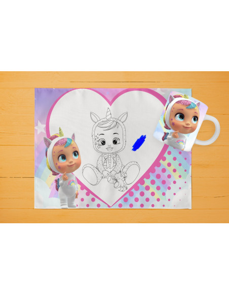 42 DISEÑOS DE INDIVIDUALES+ TAZA PARA PINTAR/COLOREAR