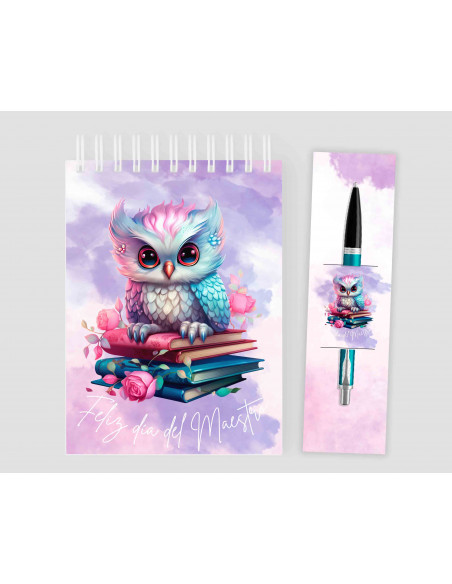 Anotador+ porta lápiz Día del Maestro