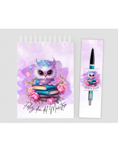 Anotador+ porta lápiz Día del Maestro