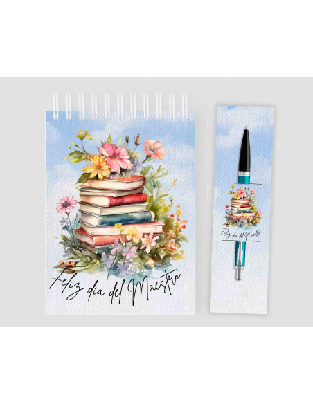 Anotador+ porta lápiz Día del Maestro