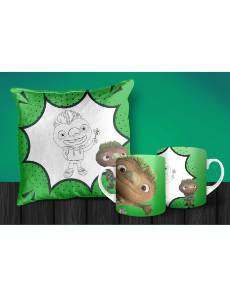 Taza Almohadón colorear elemental