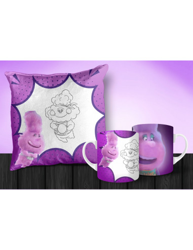 Taza Almohadón colorear elemental