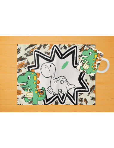 42 DISEÑOS DE INDIVIDUALES+ TAZA PARA...