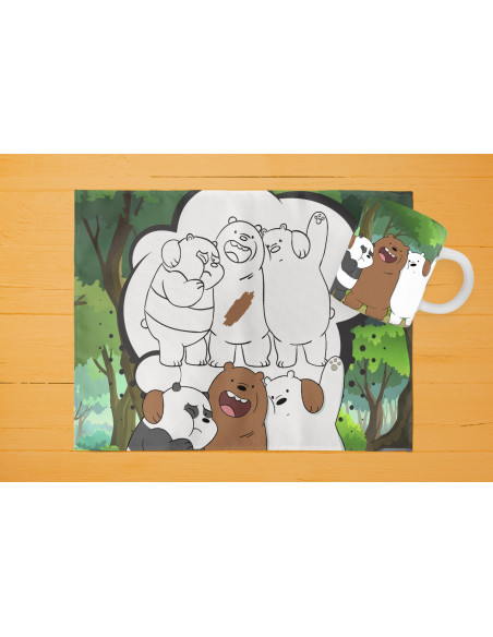 42 DISEÑOS DE INDIVIDUALES+ TAZA PARA PINTAR/COLOREAR