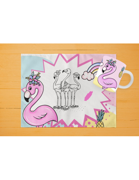 42 DISEÑOS DE INDIVIDUALES+ TAZA PARA PINTAR/COLOREAR