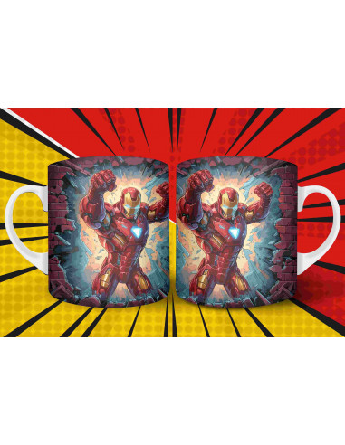 Taza almohadón super heroes