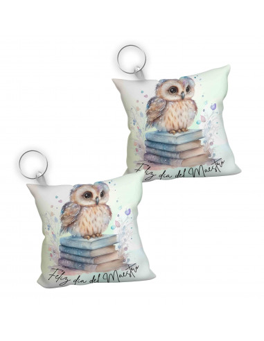 Llavero almohada día del maestro