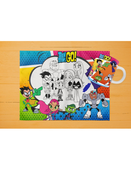 42 DISEÑOS DE INDIVIDUALES+ TAZA PARA PINTAR/COLOREAR