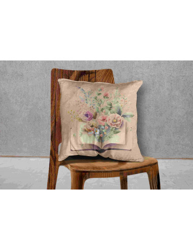 Almohadones vintage libros