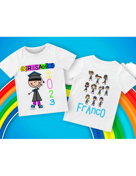 Egresaditos remeras dibujos