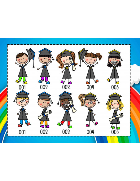 Egresaditos remeras dibujos