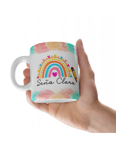 Tazas Seño Profe Maestra dibujos...