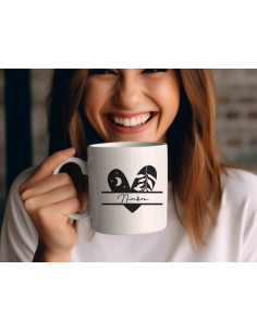 Tazas Boho Blanco Negro 2