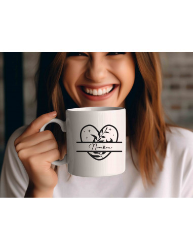 Tazas Boho Blanco Negro