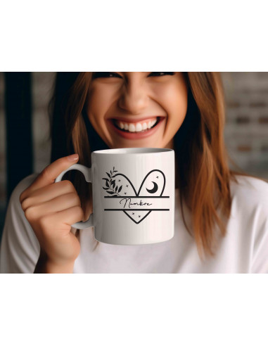 Tazas Boho Blanco Negro