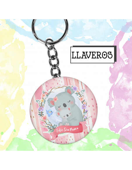 LLAVEROS REDONDOS DIA DE LA MADRE