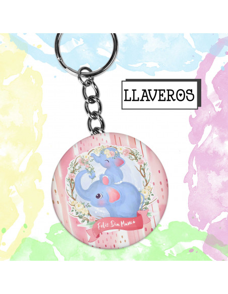 LLAVEROS REDONDOS DIA DE LA MADRE