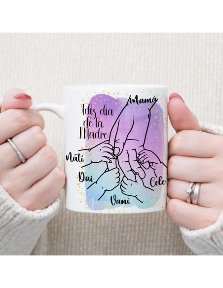 TAZAS MANOS MAMÁ