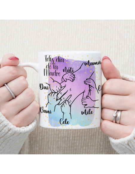 TAZAS MANOS MAMÁ