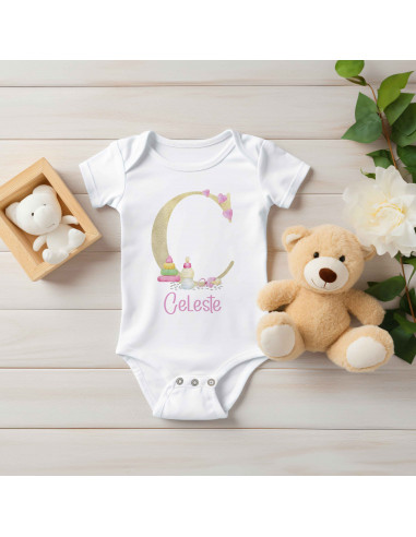 BODY INICIALES BEBE NENA BODY INICIALES BEBE NENA