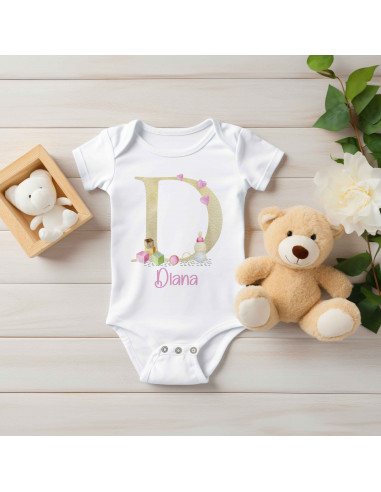 BODY INICIALES BEBE NENA BODY INICIALES BEBE NENA