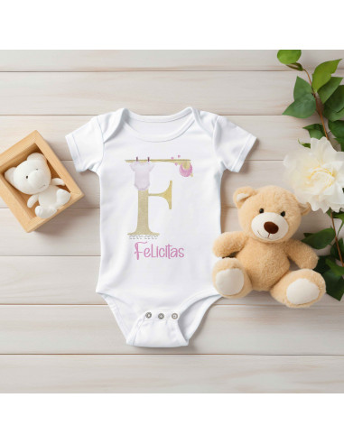 BODY INICIALES BEBE NENA BODY INICIALES BEBE NENA