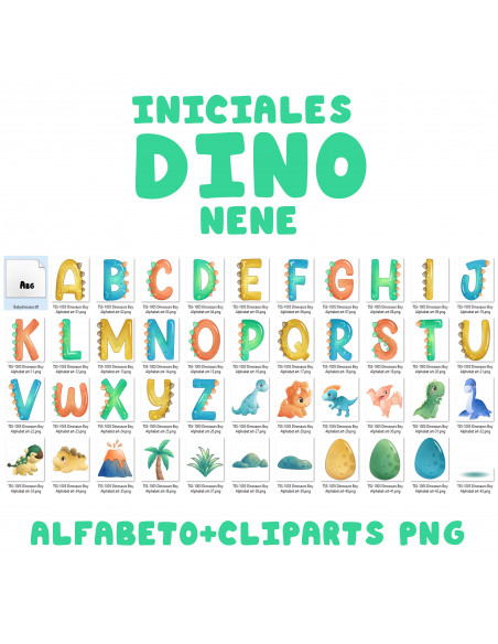 INICIALES DINOSAURIO NENE