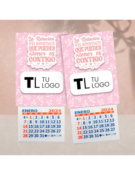 Cartones para calendario mignon 2024 FRASES MOTIVACIONALES